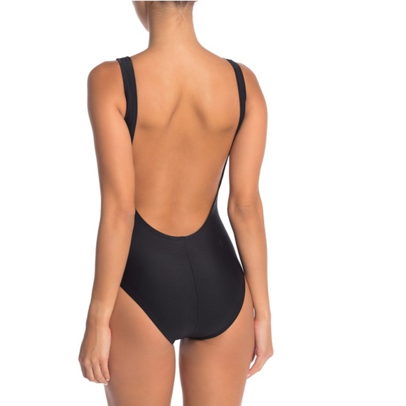 NWT ADIDAS SWIMWEAR Logo Stripe One-Piece Swimsuit - Picture 2 of 9